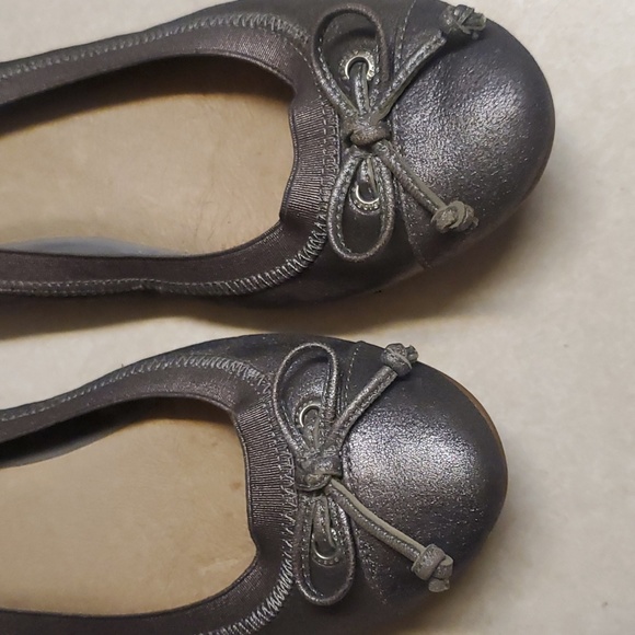 Sperry Top-Sider Elise Pewter Ballet Flats 9.5M - Picture 2 of 7